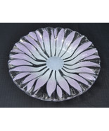 Art Glass Flower Signed Syd Rossled Tray Dish - $59.35