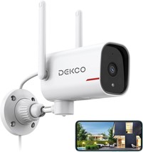 WiFi Camera 2K Pan Rotating 180 Wired Outdoor Security Cameras with Colo... - £57.10 GBP