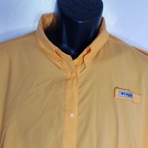 Columbia Women’s PFG Fishing Shirt 1X Orange Tamiami II Vented Long Sleeve - £21.43 GBP