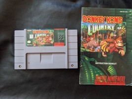 Vintage Donkey Kong Country SNES Game Original Instruction Manual Working - £24.43 GBP