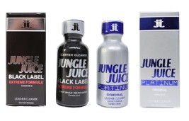 2 Pack Of Leather Cl EAN Er 30ml (Jungle Juice Platinum+Jungle Juice Black Label) - £69.82 GBP