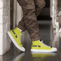 Yellow High Top Canvas Shoes - £70.82 GBP