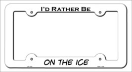 On The Ice Novelty Metal License Plate Frame LPF-178 - $360.74 MXN