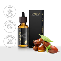 Nanoil Jojoba Oil 50ml -  Oil for face, body, hair care; softness, sebum... - £12.06 GBP