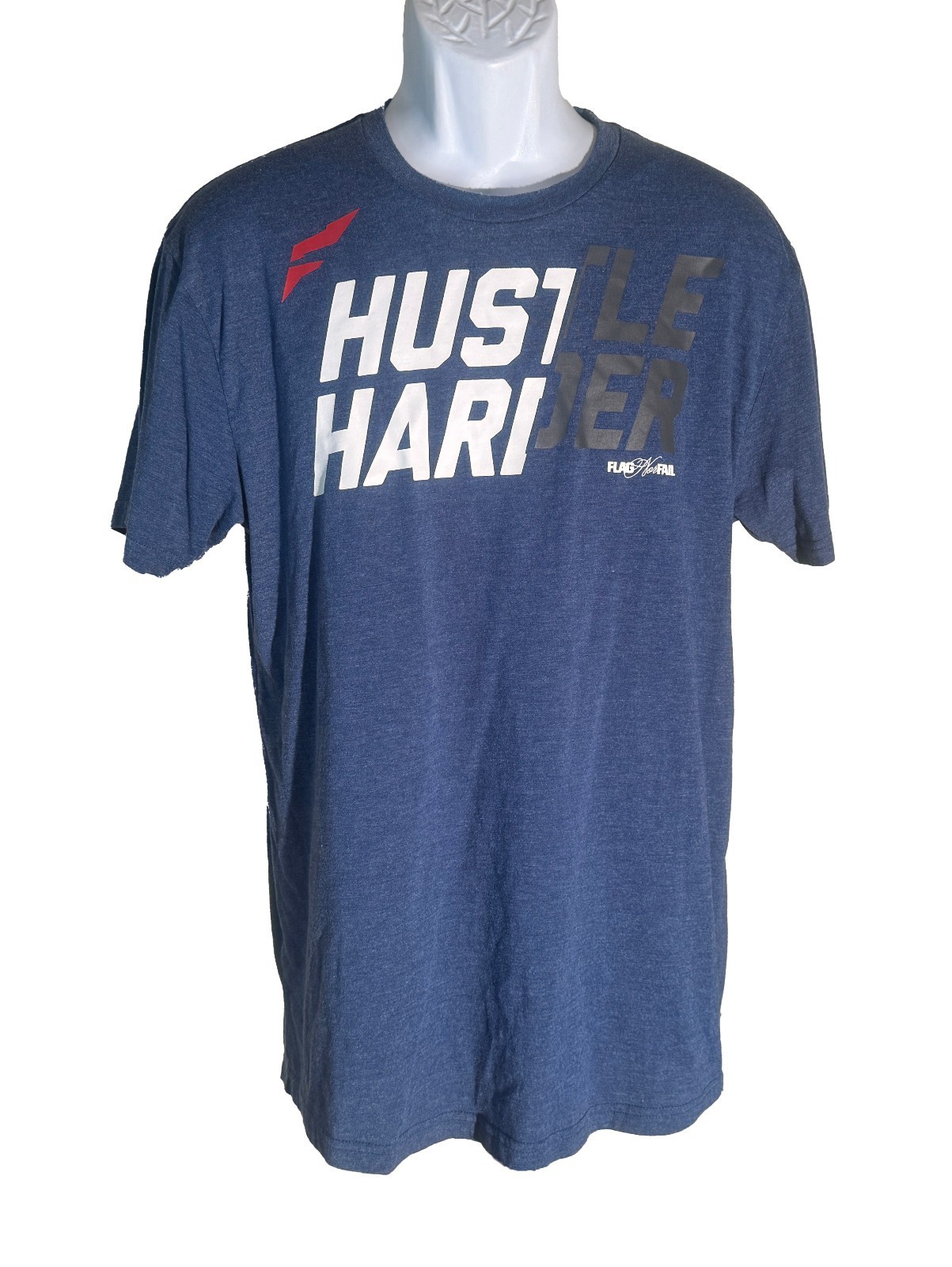 FLAG NOR FAIL Short Sleeve Blue Hustler T-Shirt Large - $14.84