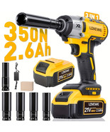Wrench Cordless, 21V 1/2 Inch 2600RPM Brushless  Impact Driver,Torque 258 Ft-lbs - $47.53