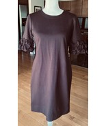 Elegant Taylor Dress with Flower Embellished Sleeves - Size 8 - $61.05 CAD