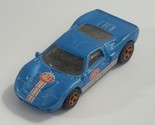 1999 Hot Wheels FORD GT-40 Blue w/5 Spoke Wheels Orange - $2.96