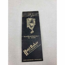 Hotel Baker - Route No 64 North Ave St. Charles ILL Matchbook Cover - £8.99 GBP