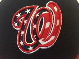 New Era Washington Nationals Red Navy Logo Adjustable Strap Back Basebal... - $29.99
