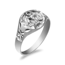 Sterling Silver Libra Ladies Zodiac Sign Ring - $459.63 MXN