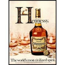 1982 Hennessy Cognac Vintage Print Ad Snifter Glasses Wall Art Photo Man Cave - £8.20 GBP