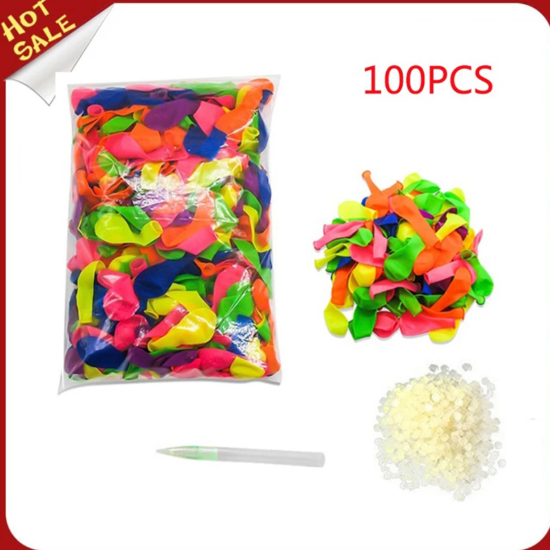 111pcs Multicolor Latex Filling Water Balloon Kids Summer Outdoor Beach Toy Easy - £5.00 GBP+