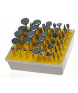 SE 50 pc 80 Grit Assorted Diamond Wheel Burr Set Glass Dremel Rotary Bit... - $23.36
