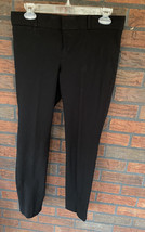 Banana Republic Sloan Ankle Pants Size 4 Black Casual Cropped Stretch Trousers - £12.15 GBP