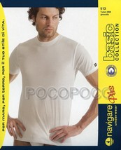 3 T-Shirts Intimate T-Shirt Crew-Neck Men&#39;s Half Sleeve Cotton Navigare 513 - £18.39 GBP+
