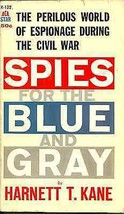 Spies For The Blue And Gray Harnett Kane - Us &amp; Rebel Civil War Espionage 1860S - £8.06 GBP