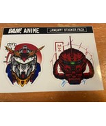 Gundam Robots Decal Sticker Bam Anime Box Exclusive 5.75&quot; x 4&quot; Set of 2 - $179.08 MXN