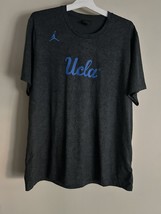 Jordan UCLA Basketball Men’s XL T Shirt Short Sleeves All Over Print Grey - $37.99