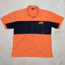 KTM Racing Team Motocross Mechanic Work Button Shirt - Mens Size Large - £19.24 GBP