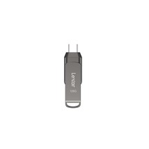 Lexar 128GB JumpDrive Dual Drive D400 USB 3.1 Type-C and Type-A Flash Drive, Up  - £22.06 GBP