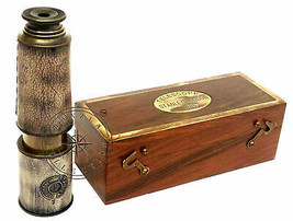 Cannocchiale London Brass Telescope Nautical Marine Antique con scatola ... - £39.39 GBP