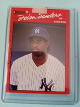 1990 Donruss Deion Sanders Rookie Card # 427 Error Card No Dot After INC - £9.00 GBP