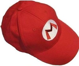 Bros Hats Anime Caps Cosplay Hat Red Halloween Props for Adults Kids - £24.56 GBP