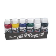 Createx Airbrush Color Primary 6 Color Set | Size 2 fl. oz. - £47.19 GBP