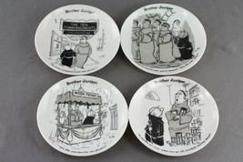 Vintage China BROTHER JUNIPER Cartoon 4&quot; Mini Plate Lot 1960 Shafford Co - £10.98 GBP