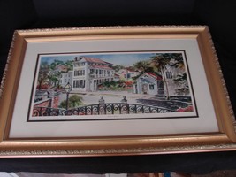Charleston Balcony Signed, Numbered Ltd Ed Print  by Marilyn Morris Matted-Frame - £23.59 GBP