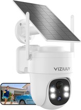 Solar Security Cameras Wireless Outdoor, 3Mp Pan Tilt 360°Wifi Camera Wi... - $77.99