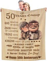Golden 50 Years Of Marriage Gifts For Dad, Mom, Grandpa, Grandma, And - £29.84 GBP