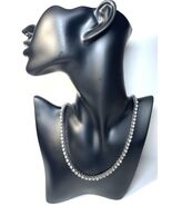 NEW TRUE RELIGION Silver Alloy Crystal Rhinestone Pave Tennis Necklace - $69.99