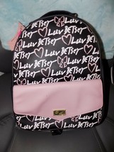 Betsey Johnson Luv Betsey Pink/Black Backpack NEW - £55.43 GBP