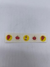 Vintage 80s Scratch &amp; Sniff 5 Stickers CTP Scented Candy Apple - £9.05 GBP