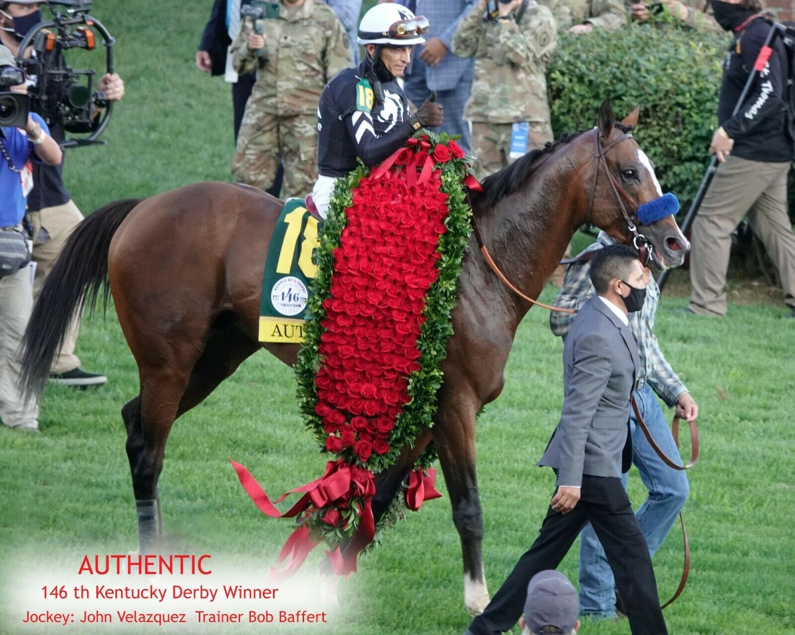 Primary image for COLOR PHOTO - AUTHENTIC  KY DERBY WINNER - Winner Circle shot #3
