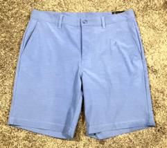 PGA Tour Golf Shorts Mens 34 Blue Course Comfort 4-Way Stretch Fit Perfo... - $24.63