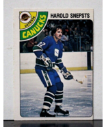 1977-78 O-Pee-Chee Harold Snepsts Vancouver Canucks #380 Hockey  - £4.61 GBP