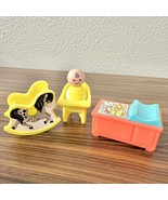 Vintage Fisher Price Little People Baby Nursery Changing Table High Chai... - $25.12 CAD