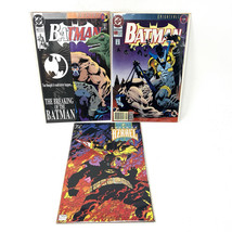 Lot Of 3 Comics Breaking Batman Knightfall # 497 #500 Sword Of Azreal Bo... - $12.82