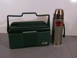 Stanley Aladdin Lunch Box Cooler and Vacuum Thermos Bottle Combo Set Vintage USA - £47.80 GBP