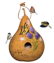 BUTTERFLY GOURD BIRDHOUSE - Amish Hand Painted Bird House USA - $53.99