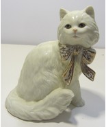 Lenox Cat “Sitting Pretty” figurine with gold accent bow tie retired - $19.98