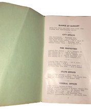 Elkhart, Indiana Feb. 1960 Street Directory Bell Printing Booklet RARE - £14.08 GBP