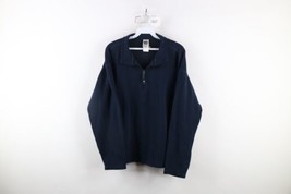 Vtg The North Face Mens Medium Spell Out Flight Series Half Zip Fleece Sweater - $54.40