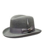 Men Bruno Capelo Dress Formal Hat Australian Wool Homburg Godfather GF11... - $134.46 CAD