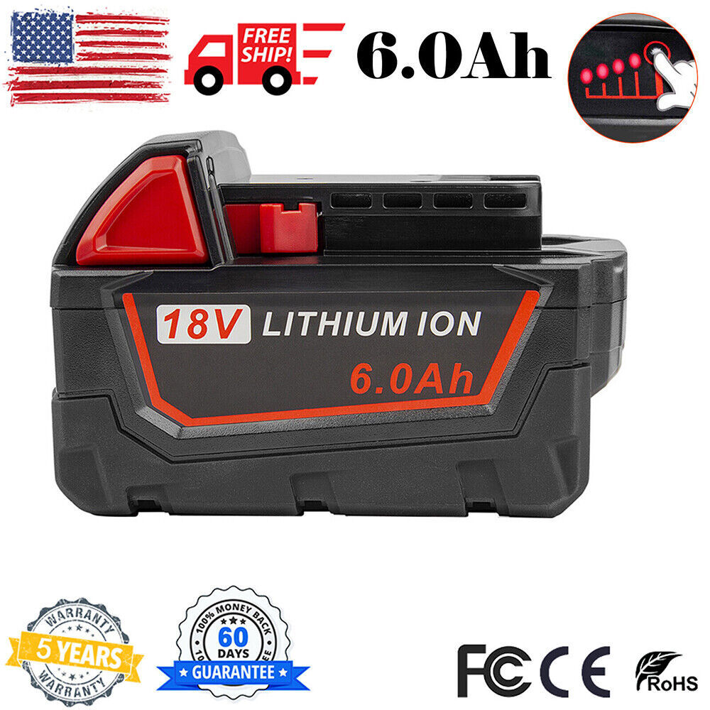 Primary image for For Milwaukee For M18 18V Lithium 6.0 Ah Extended Capacity Battery 48-11-1890