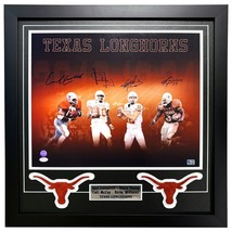 Texas Longhorns Young Campbell Williams McCoy Autographed 16x20 Photo Framed JSA - £966.33 GBP