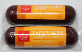 Hickory Farms Farmhouse Beef &amp; Pork Summer Sausage 10 oz Exp 4/20/24 Lot... - £7.89 GBP